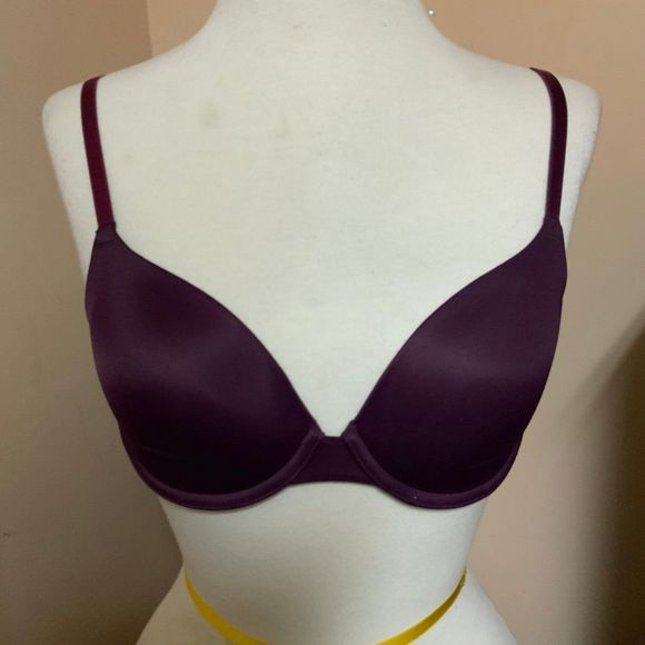 Victoria's Secret PINK Maroon Bra 34B 34C - Picture 1 of 6